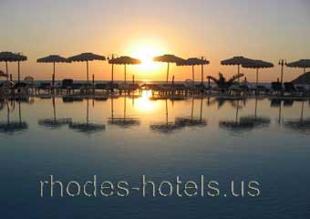 Lindos Bay Hotel Rhodes Sunset