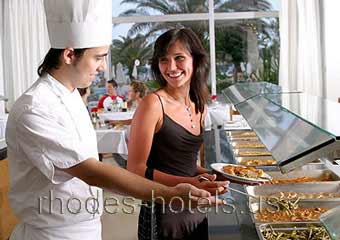 Lois Colossos Beach Hotel Rhodes Buffet