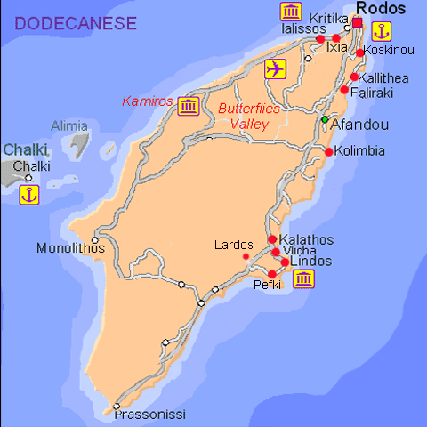 Rhodes Tourist Map 60 Photos Guidebookbali