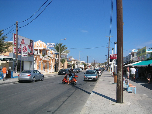 Faliraki Street Rhodes